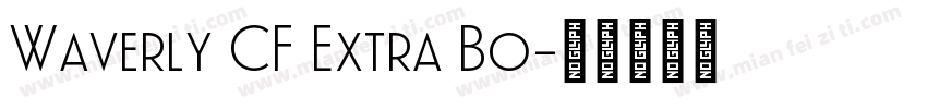 Waverly CF Extra Bo字体转换